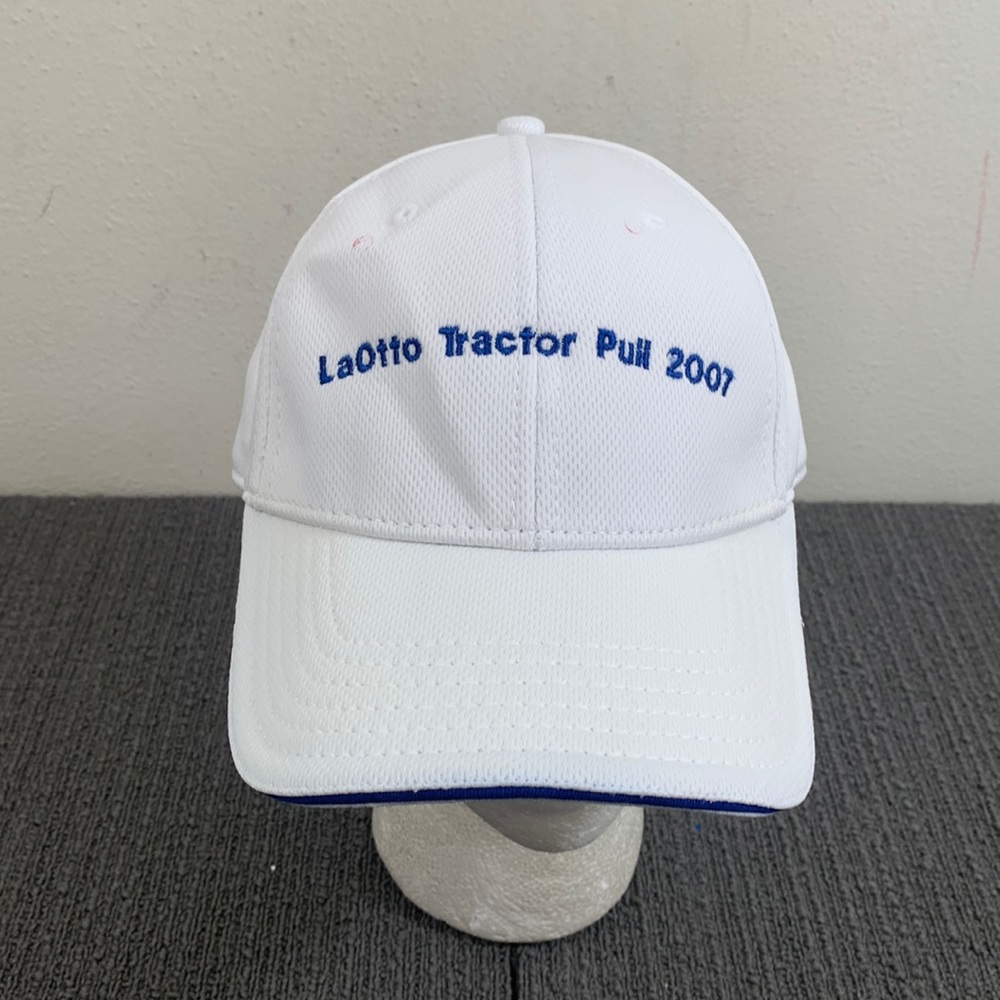 LaOtto Tractor Pull 2007 Baseball Hat Mens OSFM White Jersey Mesh Strapback Cap